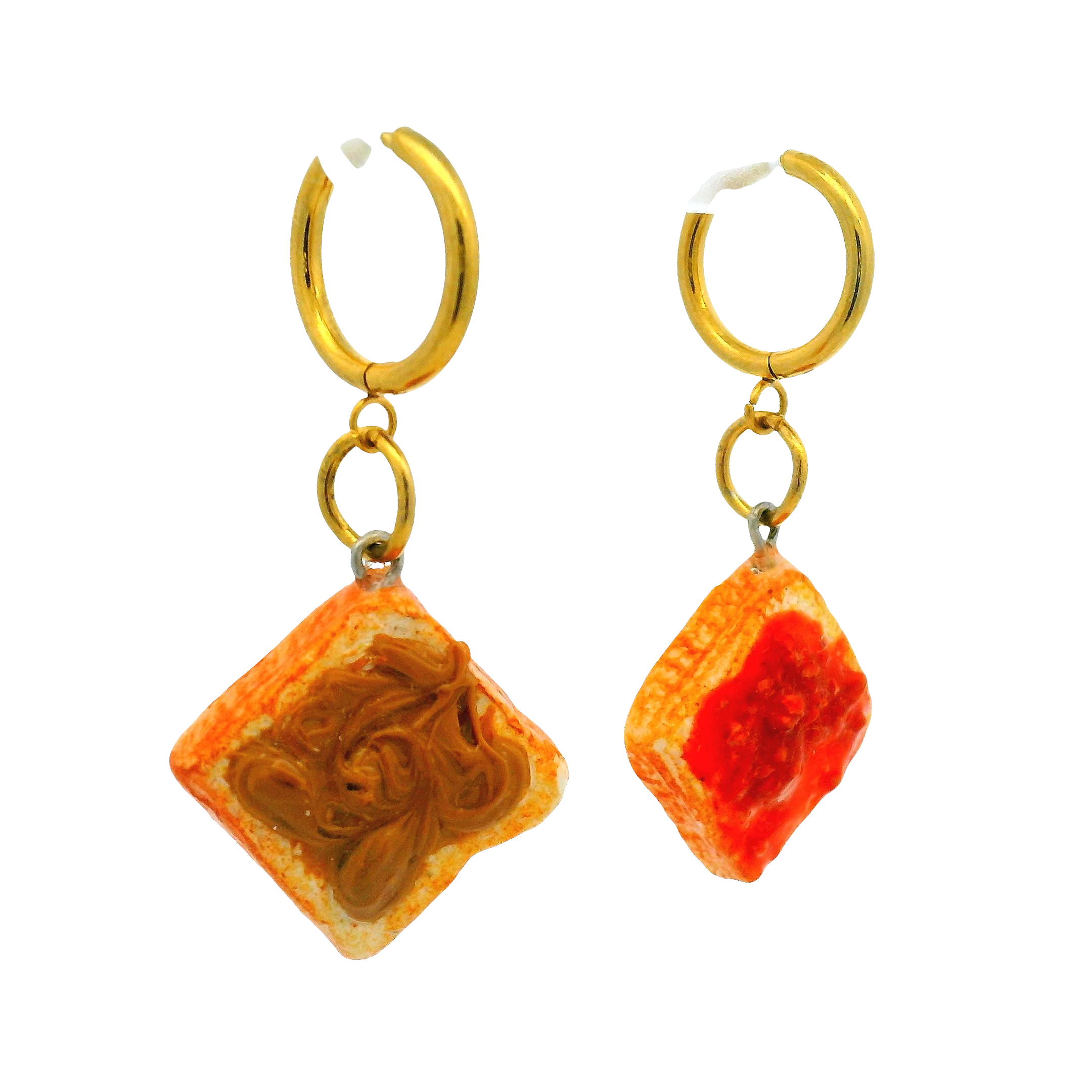 Handmade PB & J on Toast Earrings - Image 3