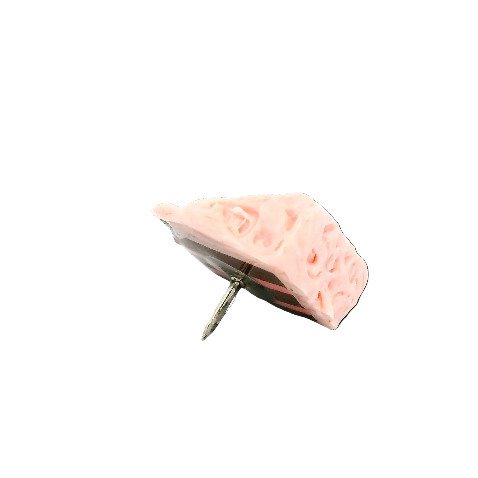 Handmade Strawberry Chocolate Cake Slice Pin - Image 3