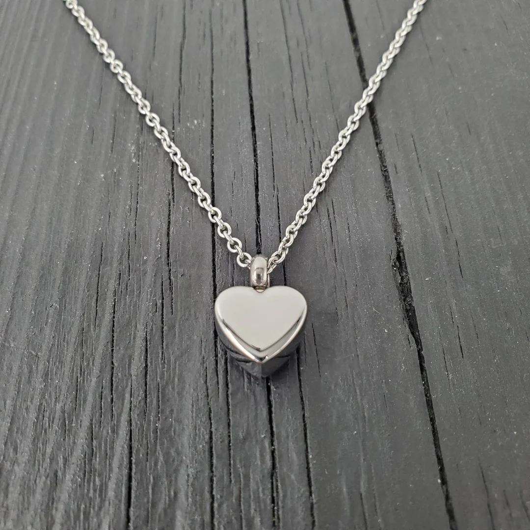 Heart Cremation Urn Necklace - Image 3