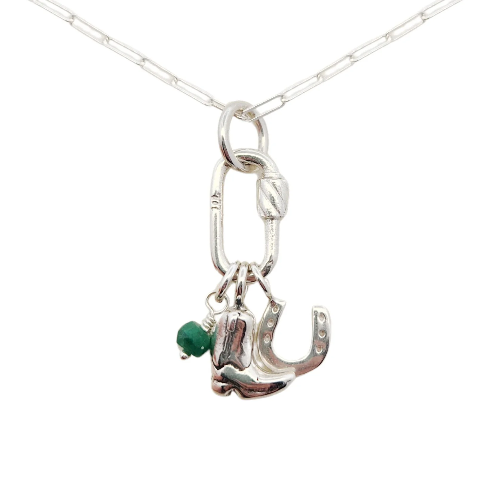 Horseshoe & Boot Charm Necklace - Image 2
