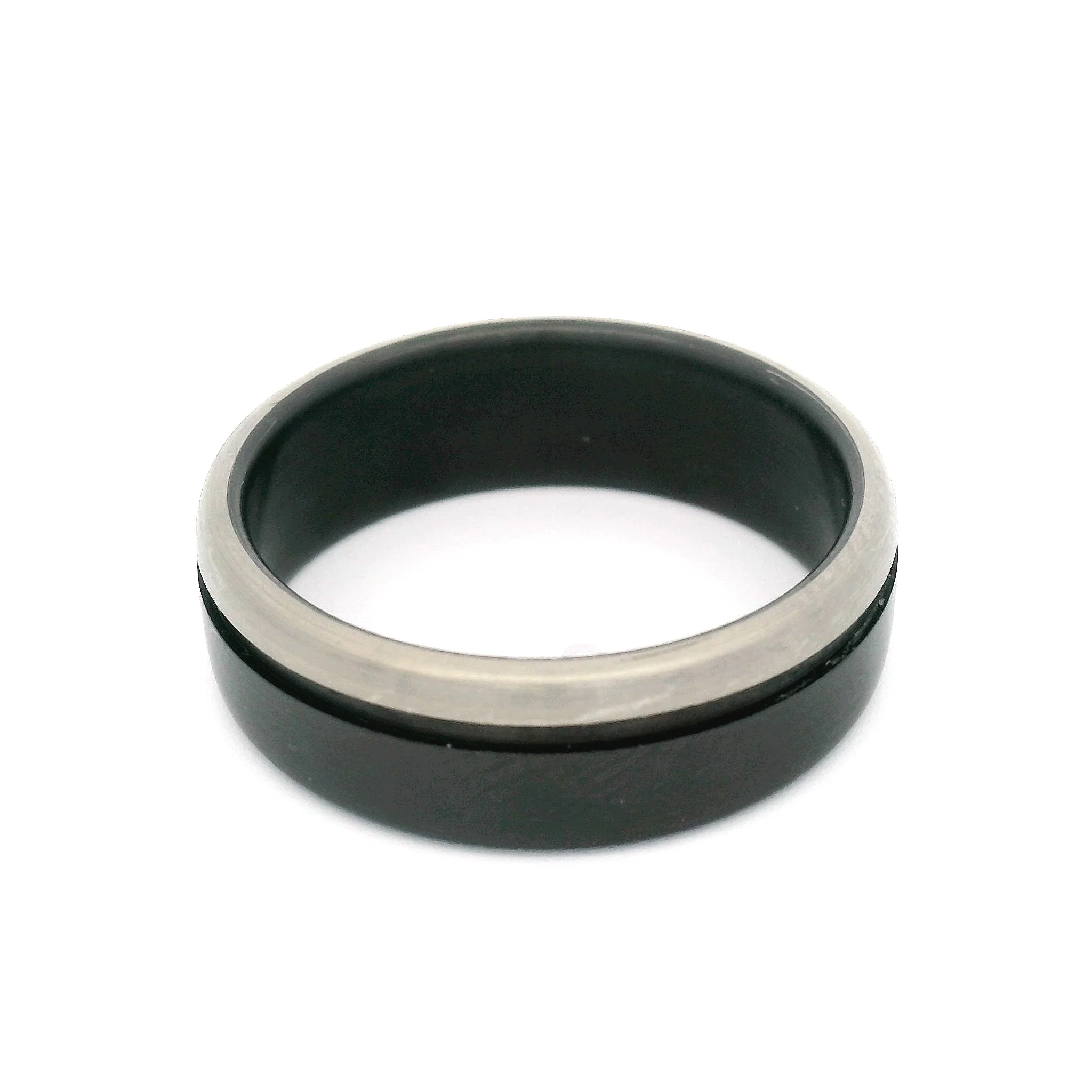 Brushed Zirconium and Titanium 7mm Band - Image 2