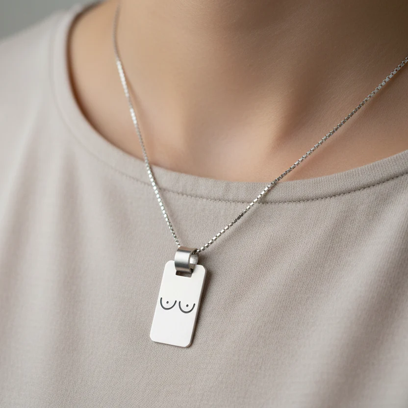 La Ligne Pendant - Silver - Image 2