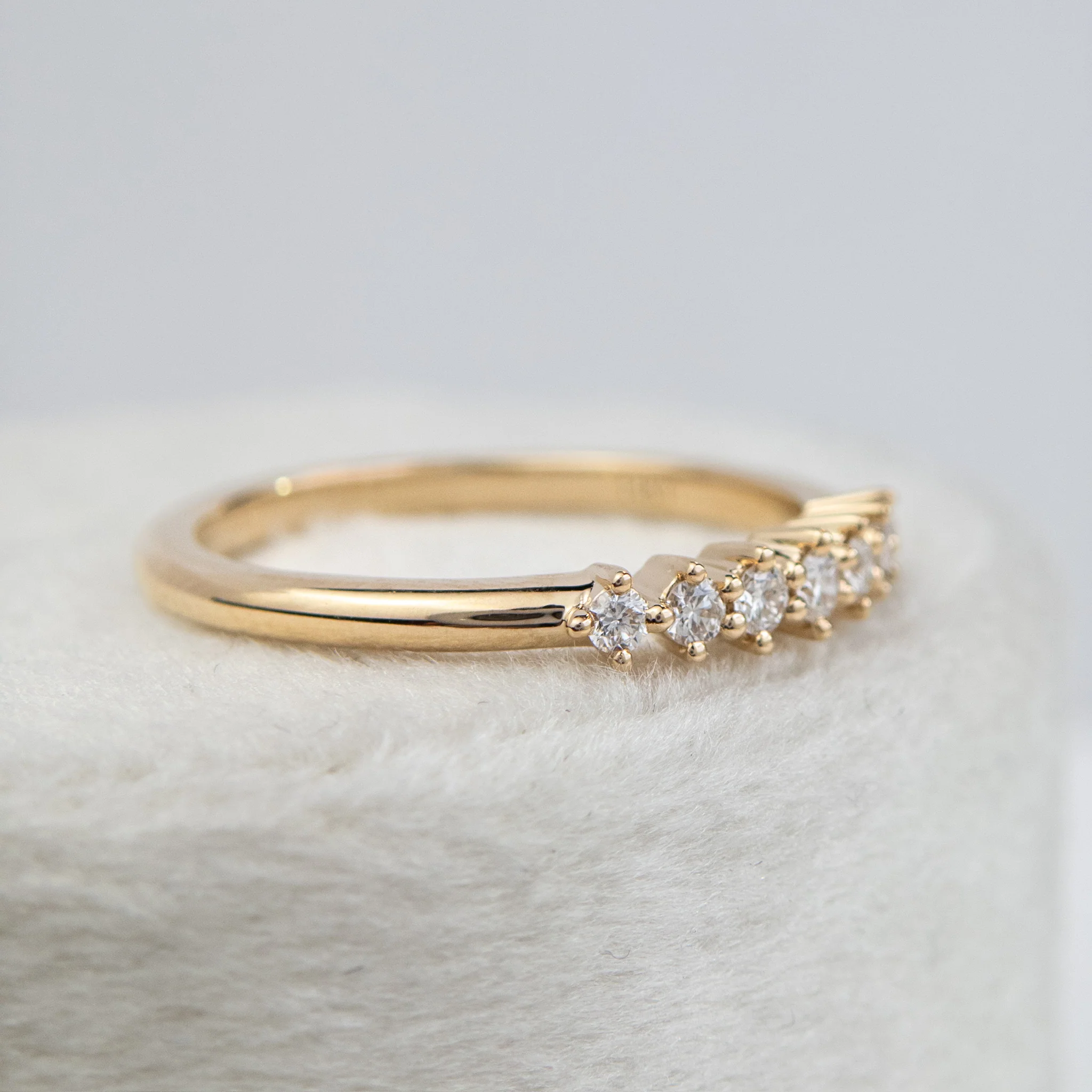 Lagos - Diamond Pave Wedding Band - Image 5