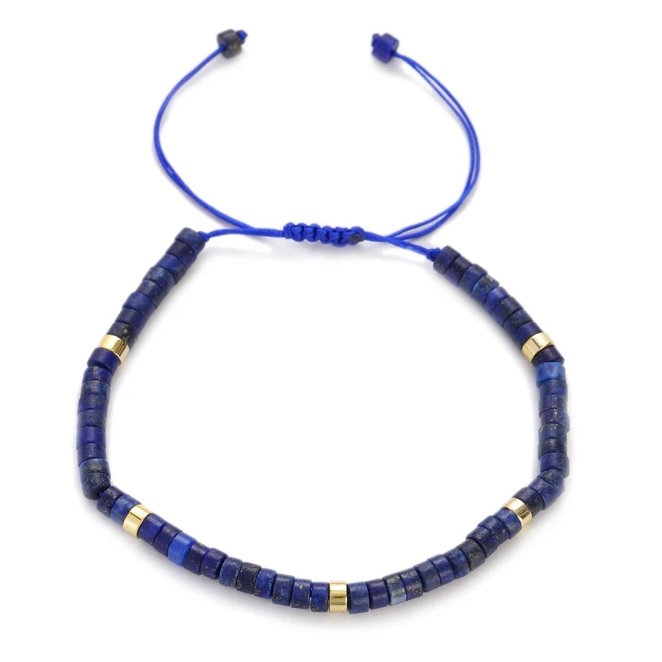 Lapis Heishi Stone Bracelet - Image 2