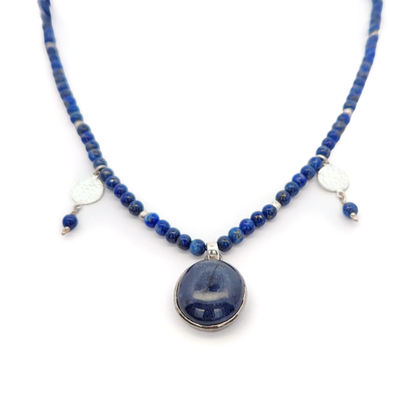 Lapis Lazuli & Sapphire Necklace - Image 2
