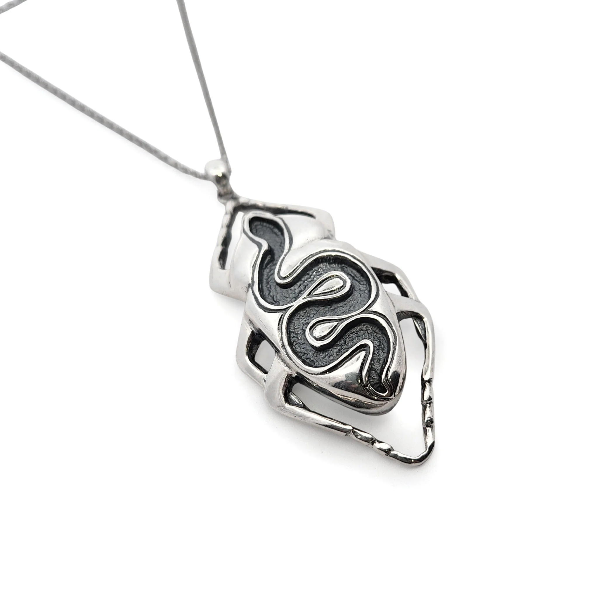 Large Beetle & Recessed Snake Pendant - Image 2