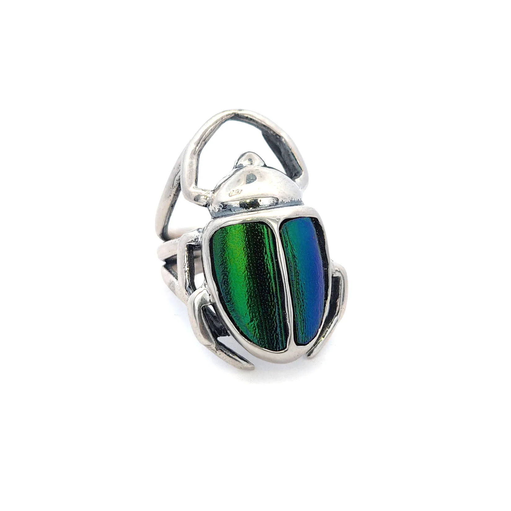 Large Scarab Beetle Elytra Ring - Image 4