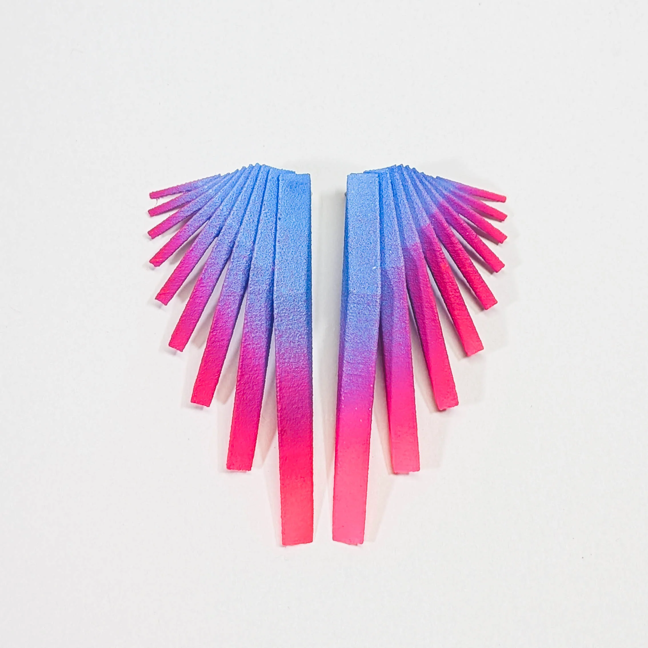 Blue and Pink Paracore Earrings