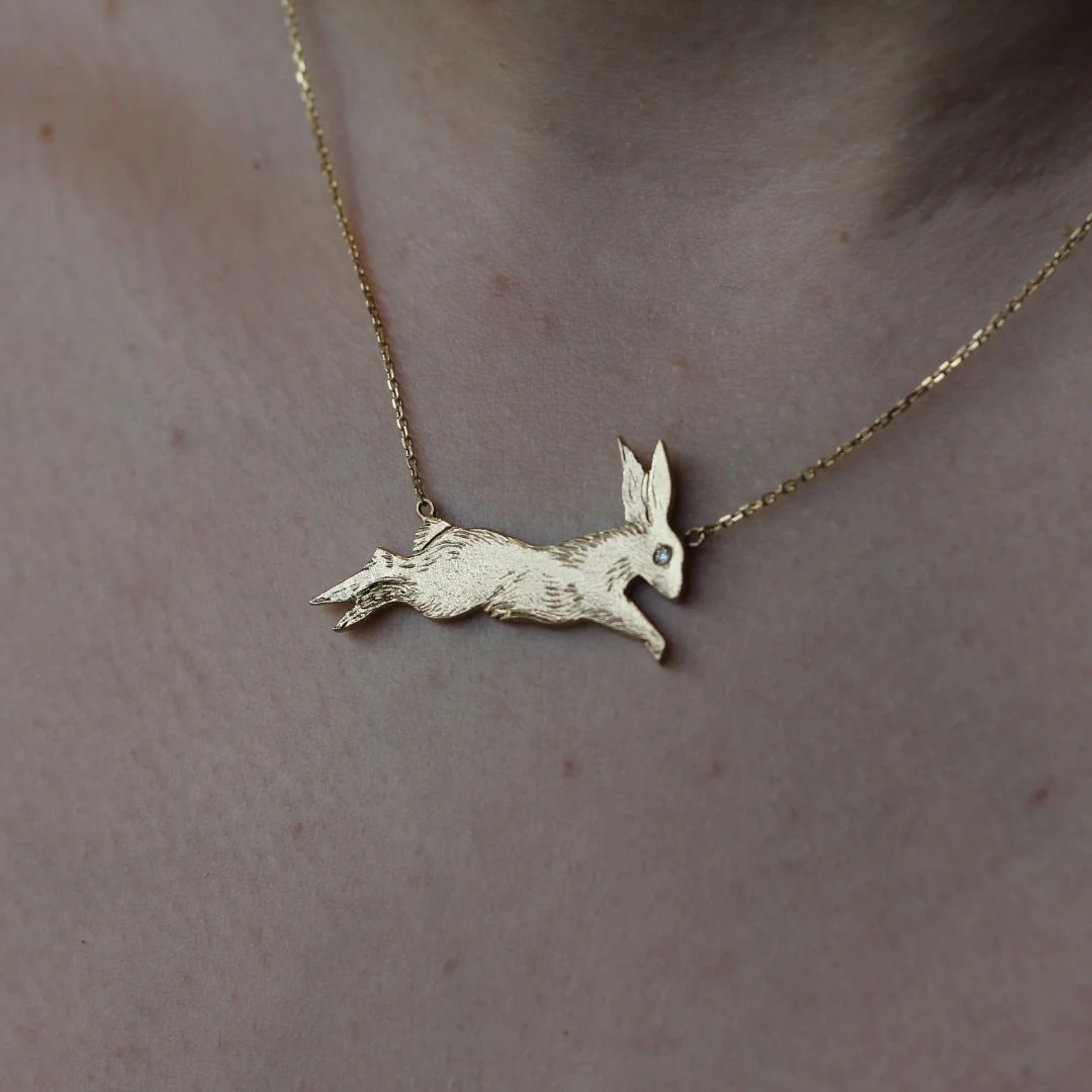 Leaping Rabbit Necklace - Image 3