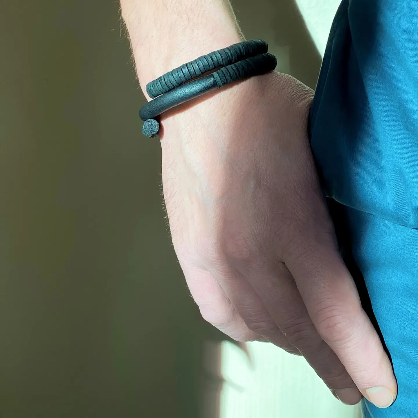 Leather Coil Combo Bracelet - Image 2