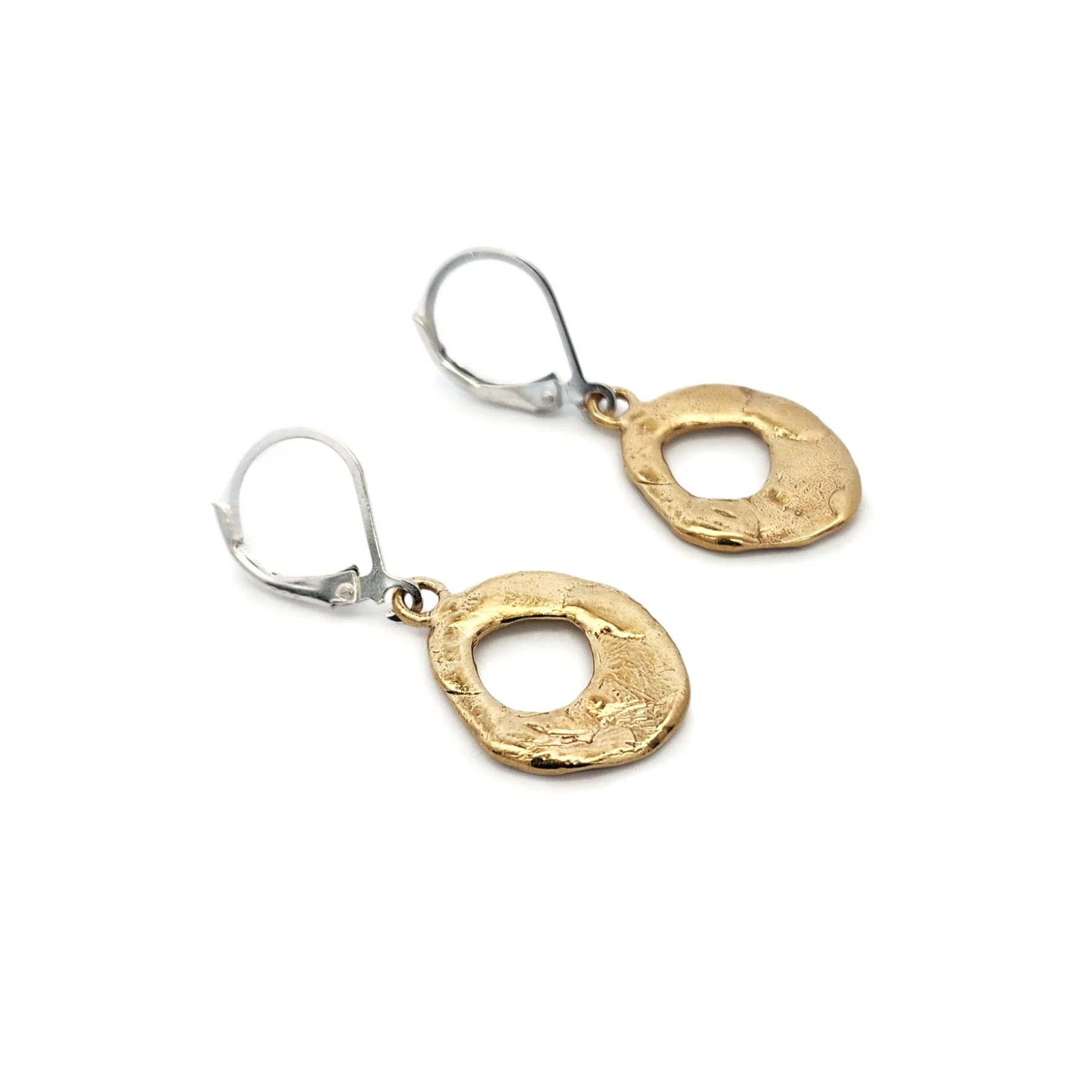 Lg Bronze Eclipse Earrings