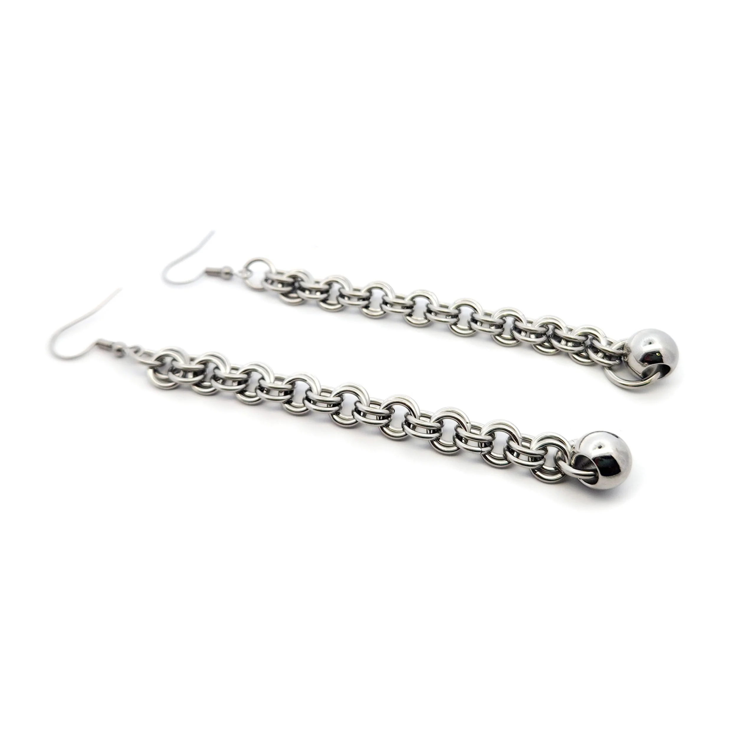 Long Chain-link Earrings - Image 2