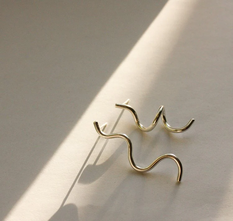 Long Squiggle Studs - Image 4