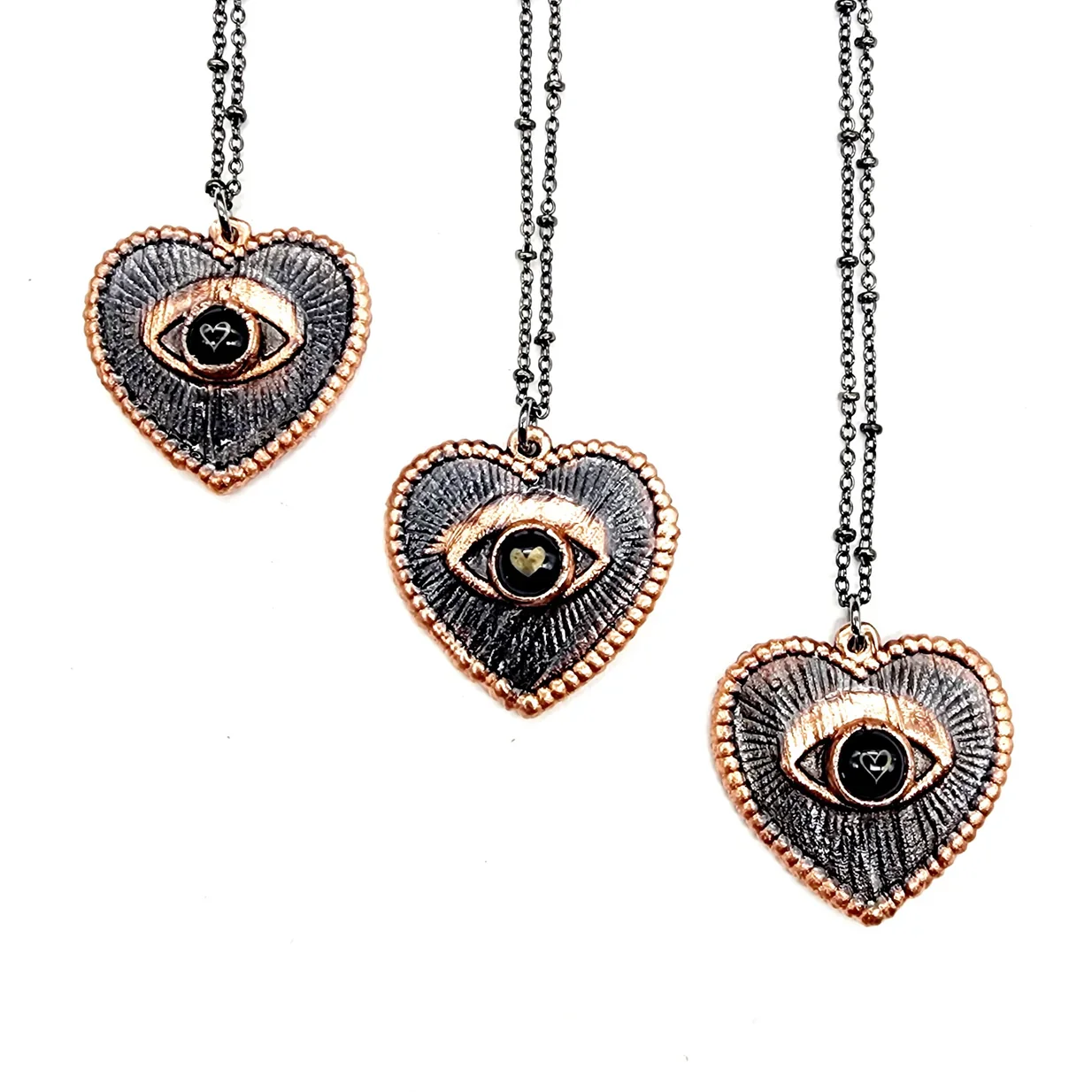 Onyx Heart Necklace - Image 2