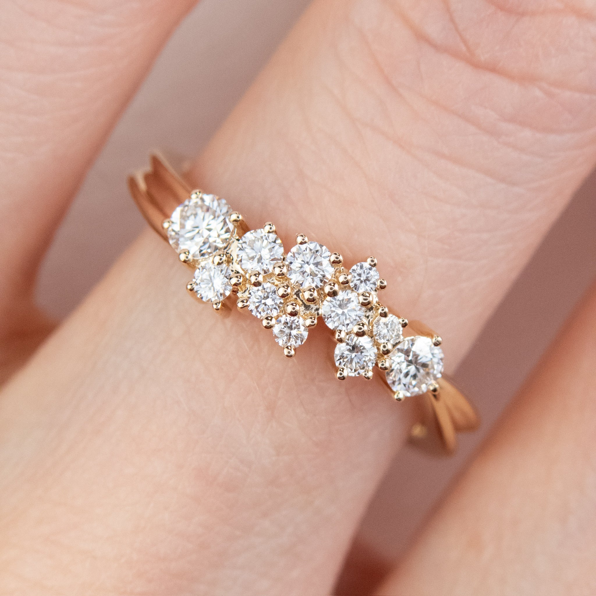 Lula - Diamond Cluster Engagement Ring - Image 2