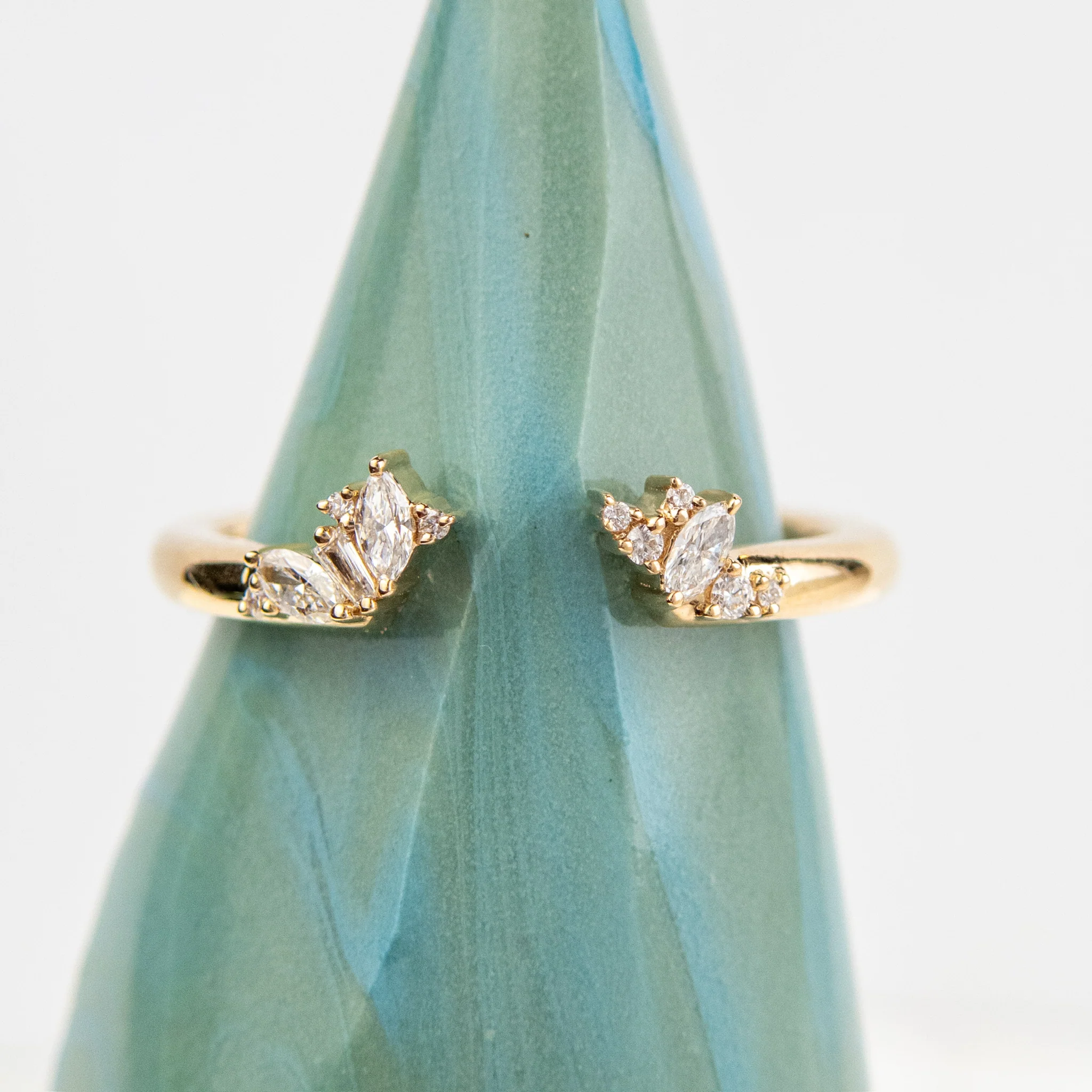 Mara - Open Diamond Wedding Band - Image 3