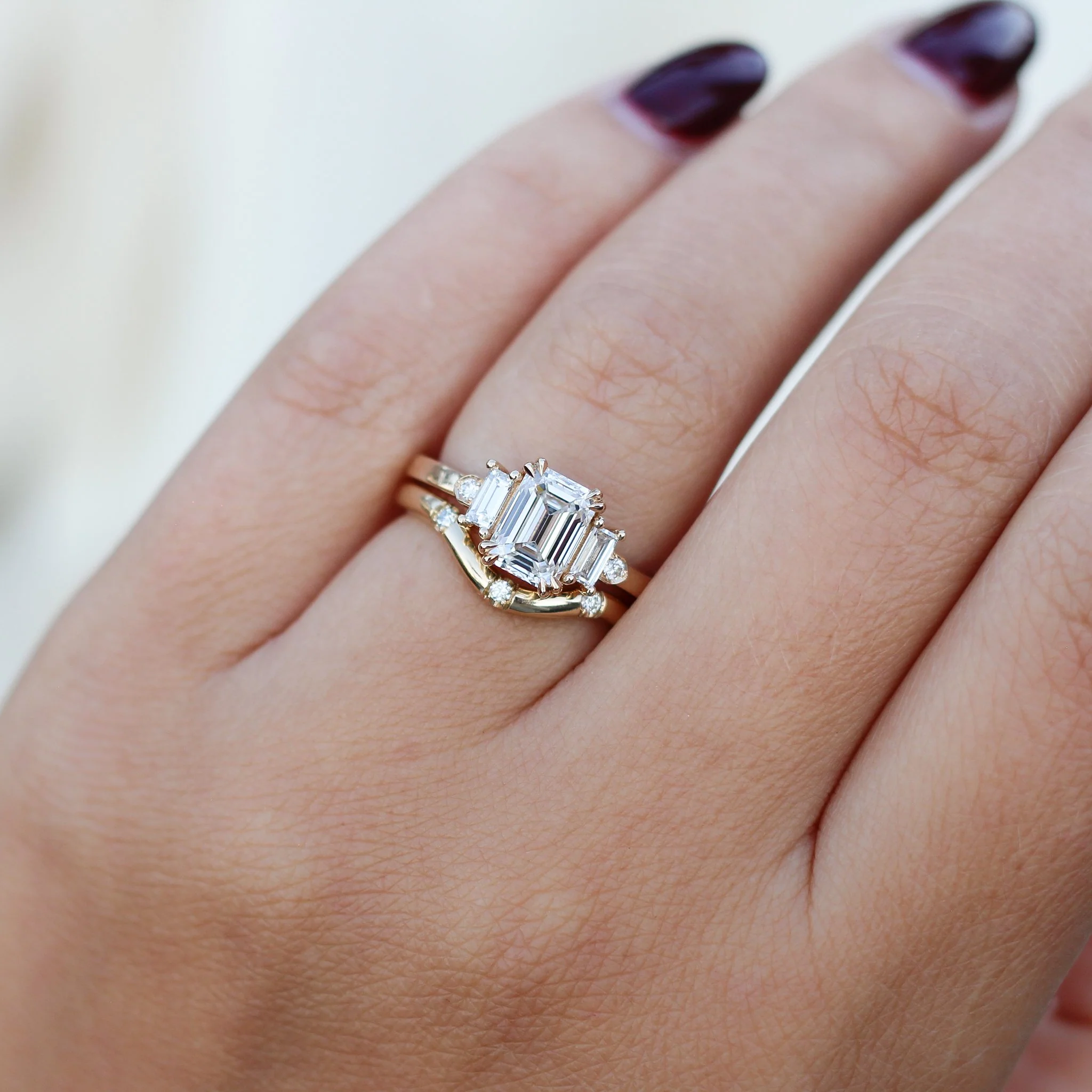 Misceo -  Emerald-Cut Lab Diamond Ring - Image 2