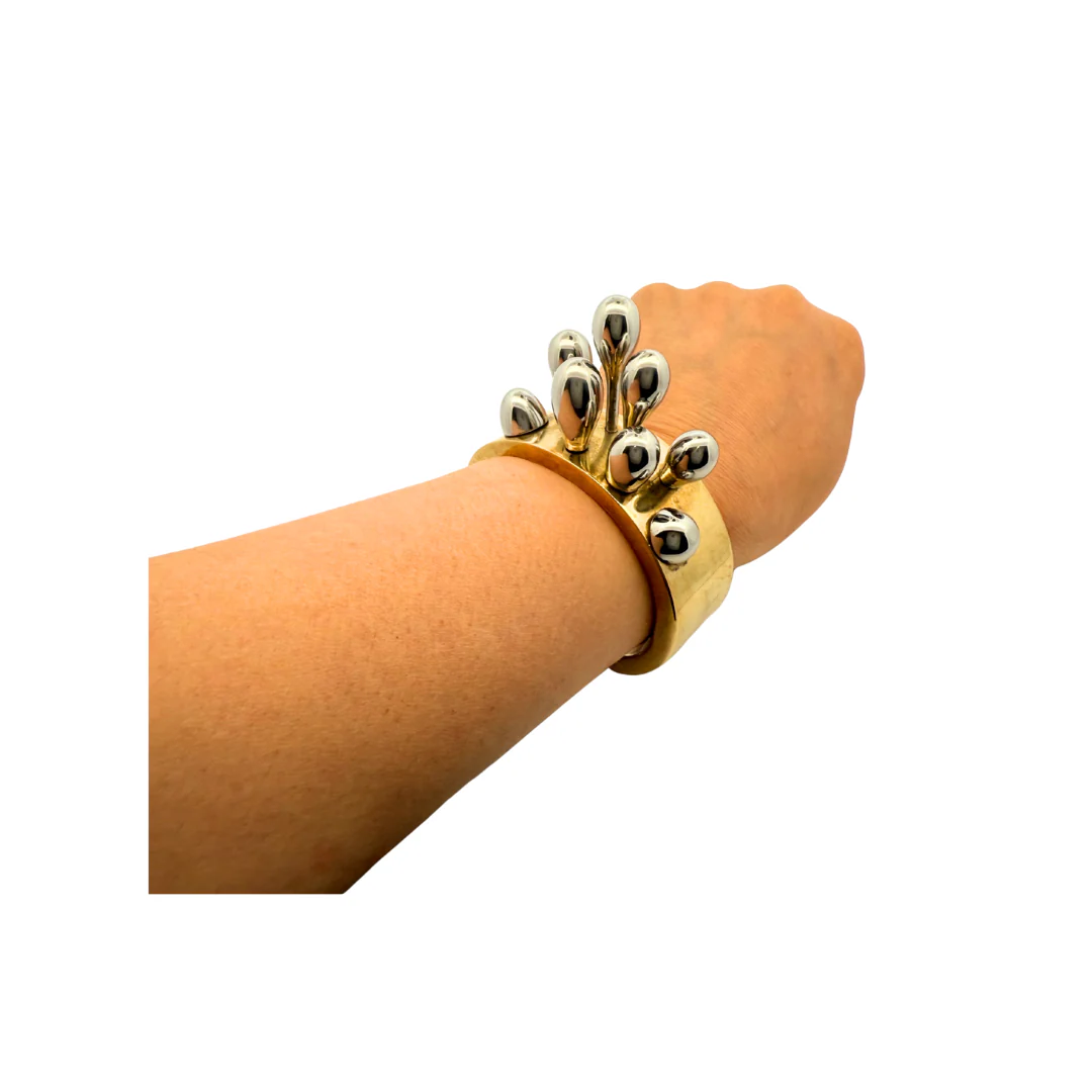 Molten Drop Brass Cuff - Image 2