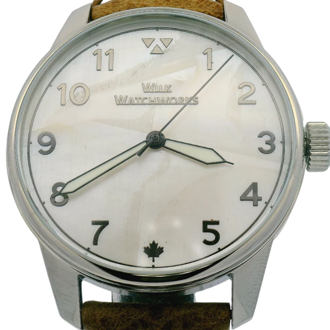 Mother of Pearl Brown Leather Watch - Image 5
