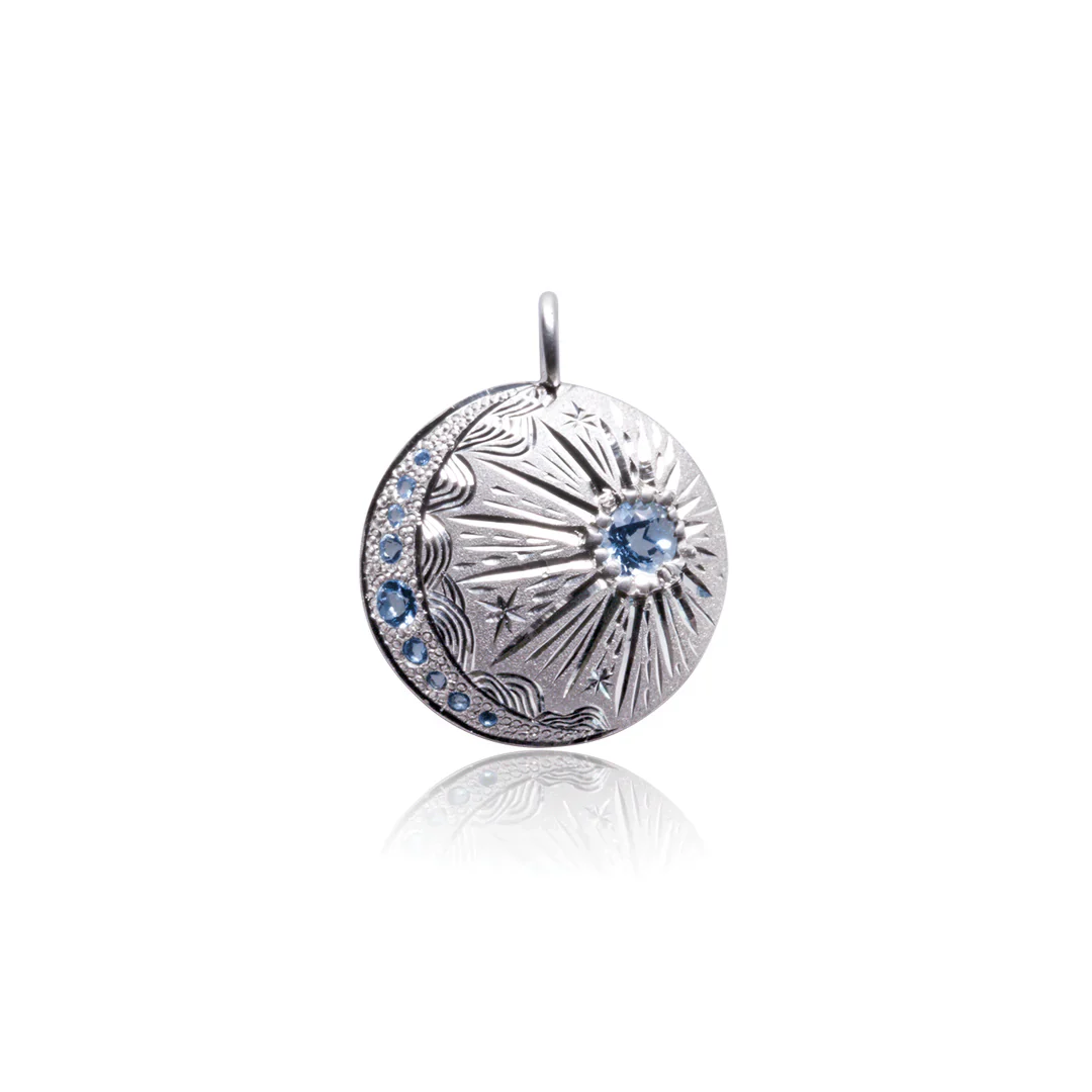 Night Sky Silver Pendant - Image 2