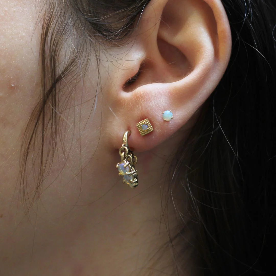 Opal Square Earrings - Image 2