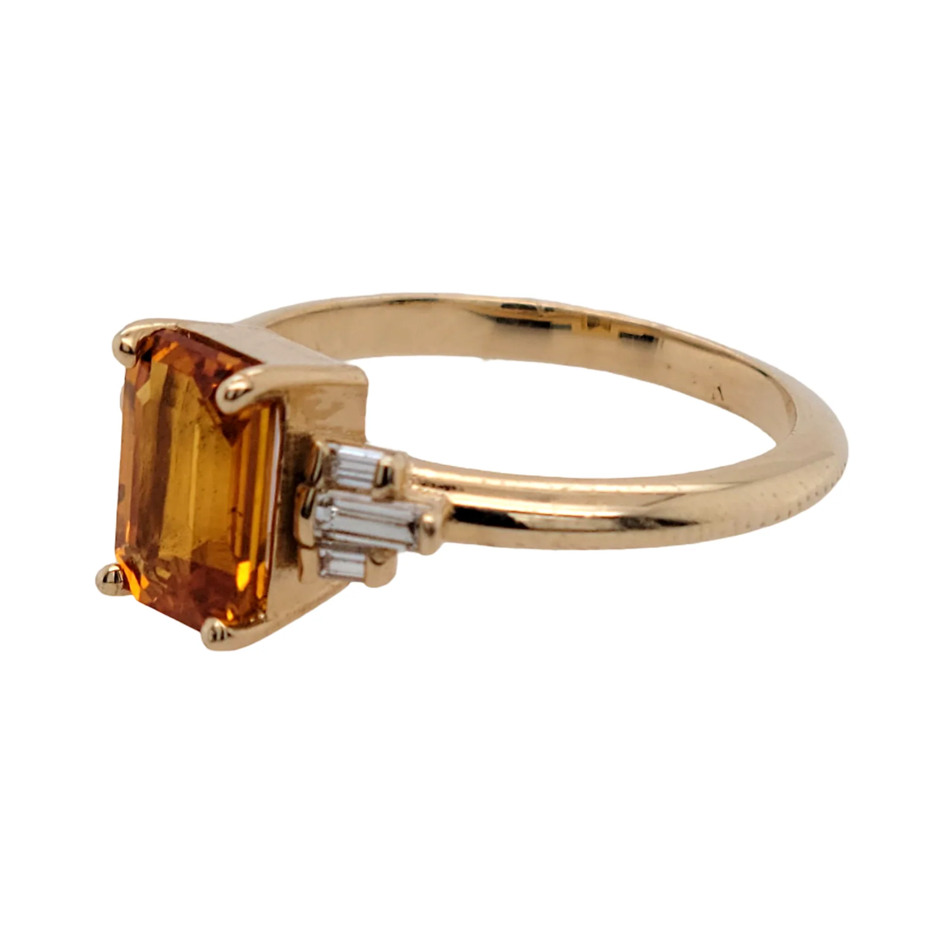 Arancia Rossa - Orange Sapphire Ring - Image 2