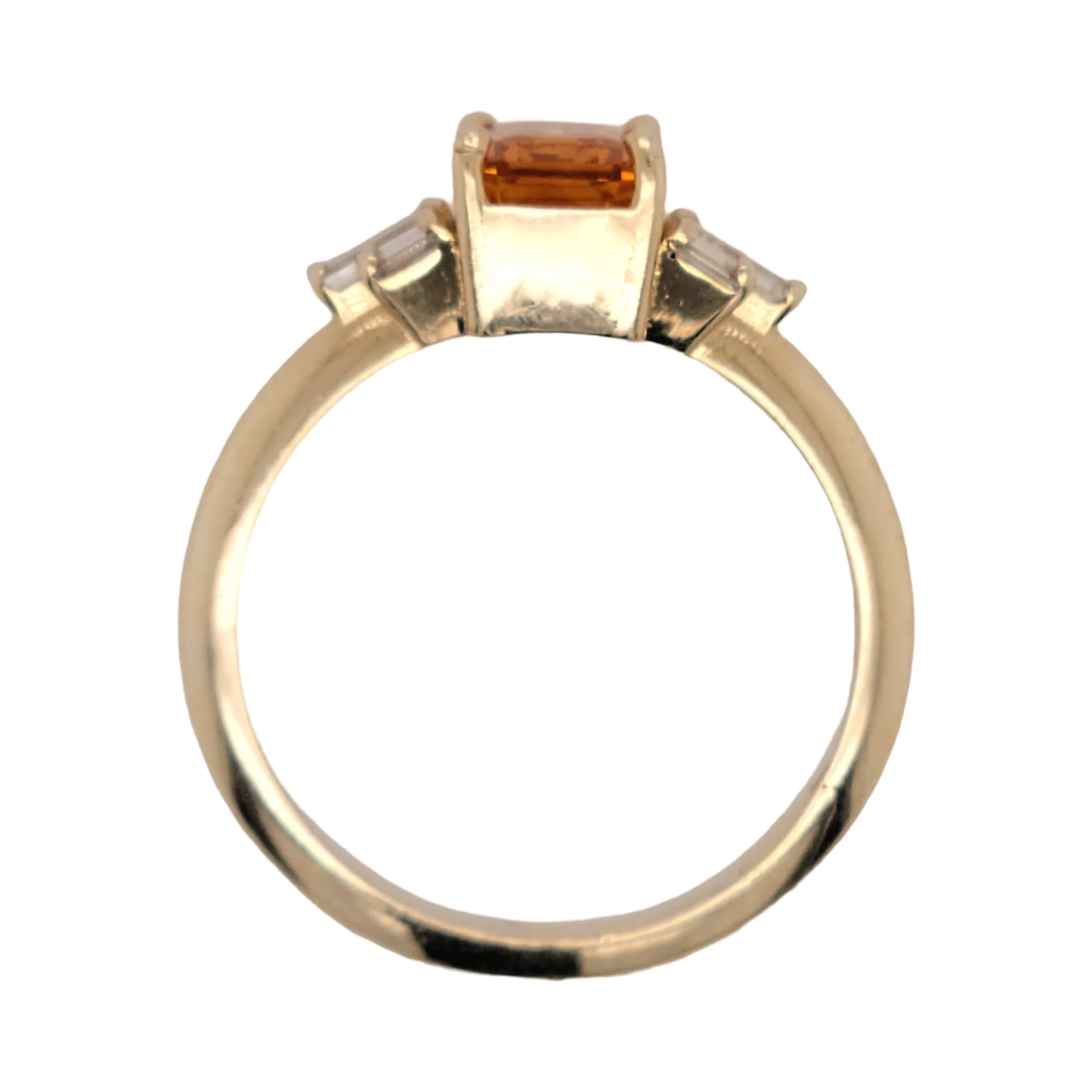 Arancia Rossa - Orange Sapphire Ring - Image 3
