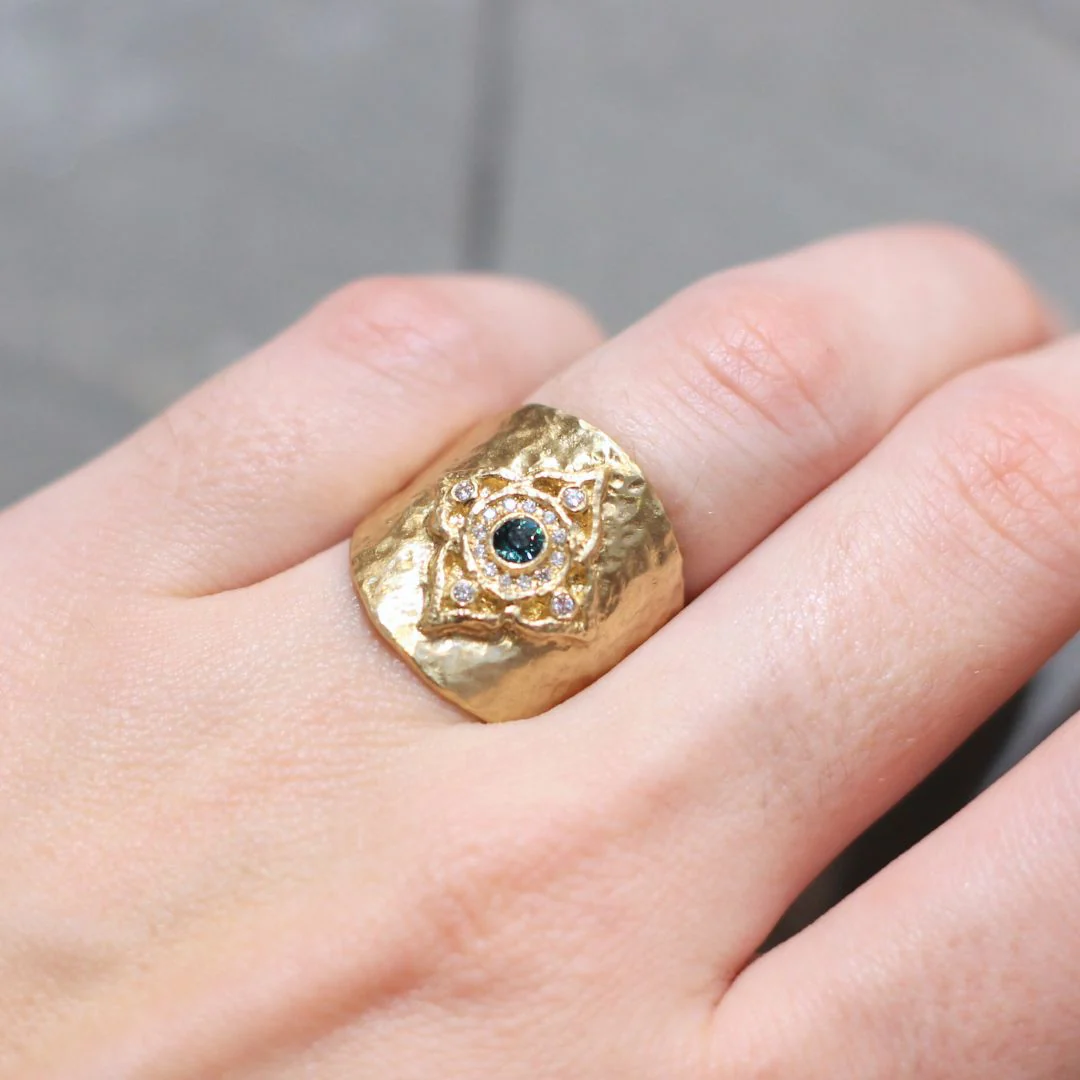 Ornate Mandala Shield Ring - Image 3