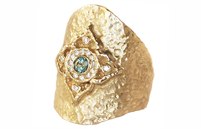 Ornate Mandala Shield Ring - Image 4