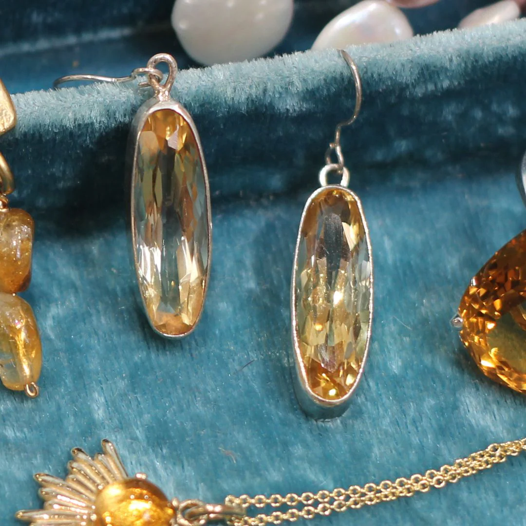 Oval Citrine Earrings - Image 3