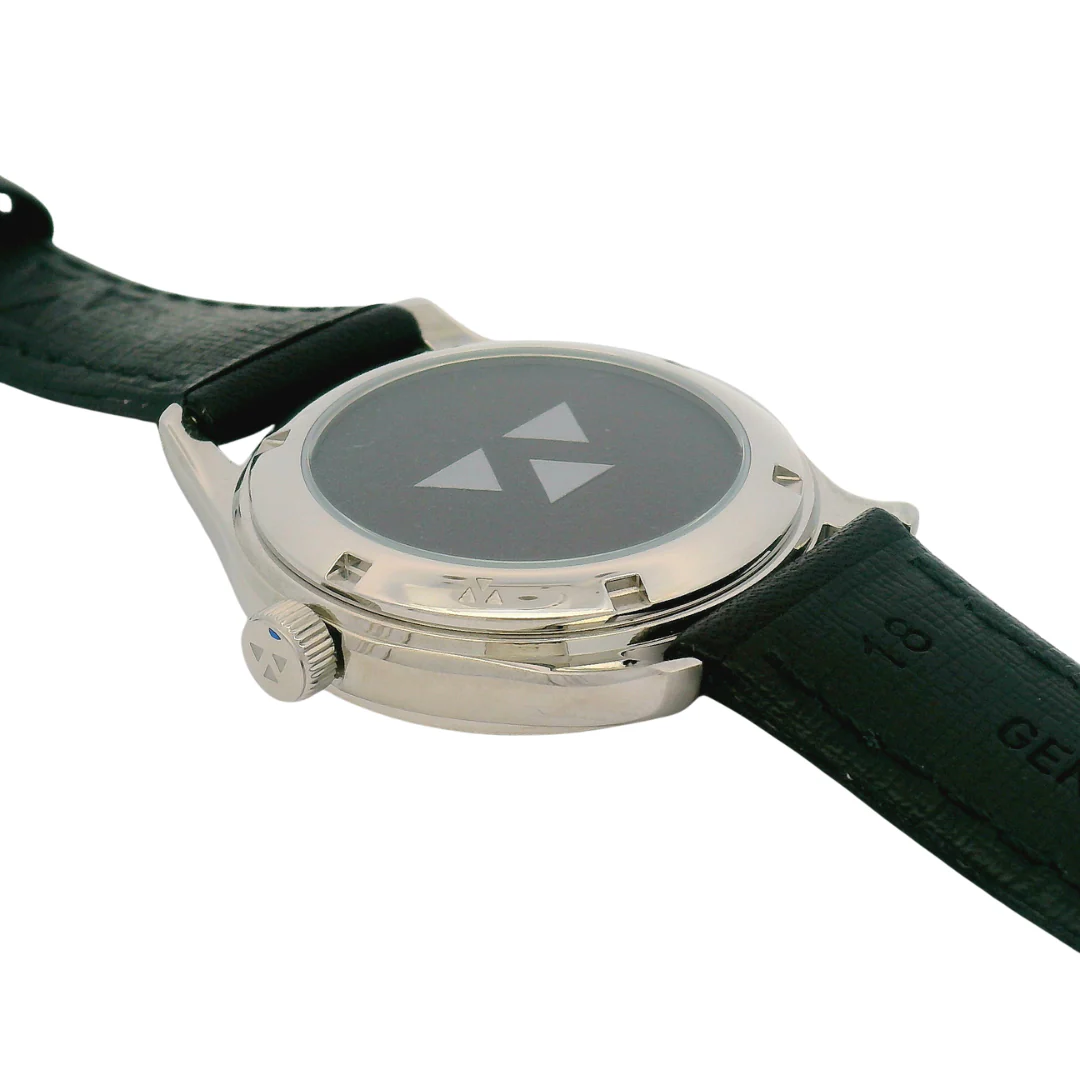 Paua Flakes Black Leather Watch - Image 8