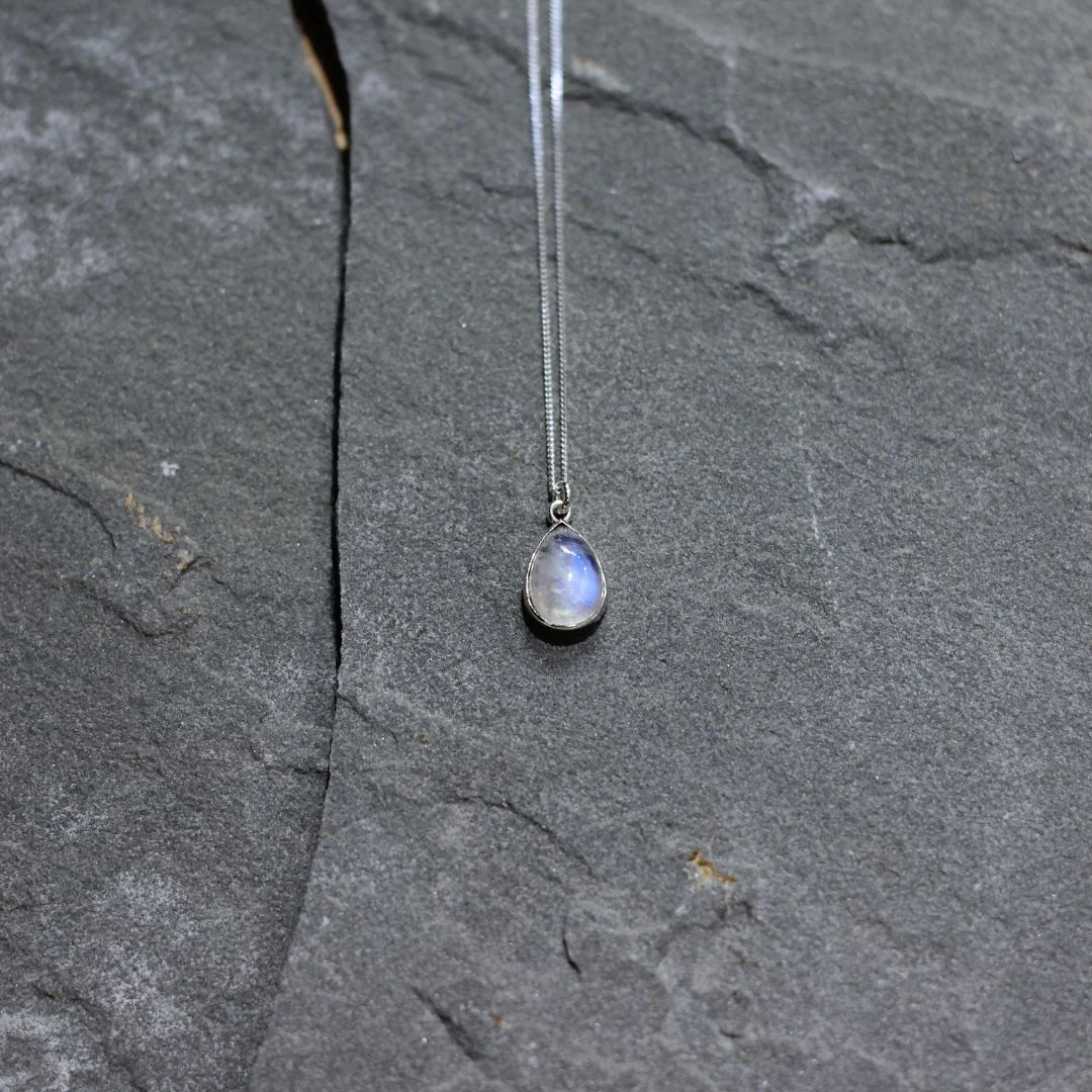 Pear Shaped Moonstone Necklace - Image 2