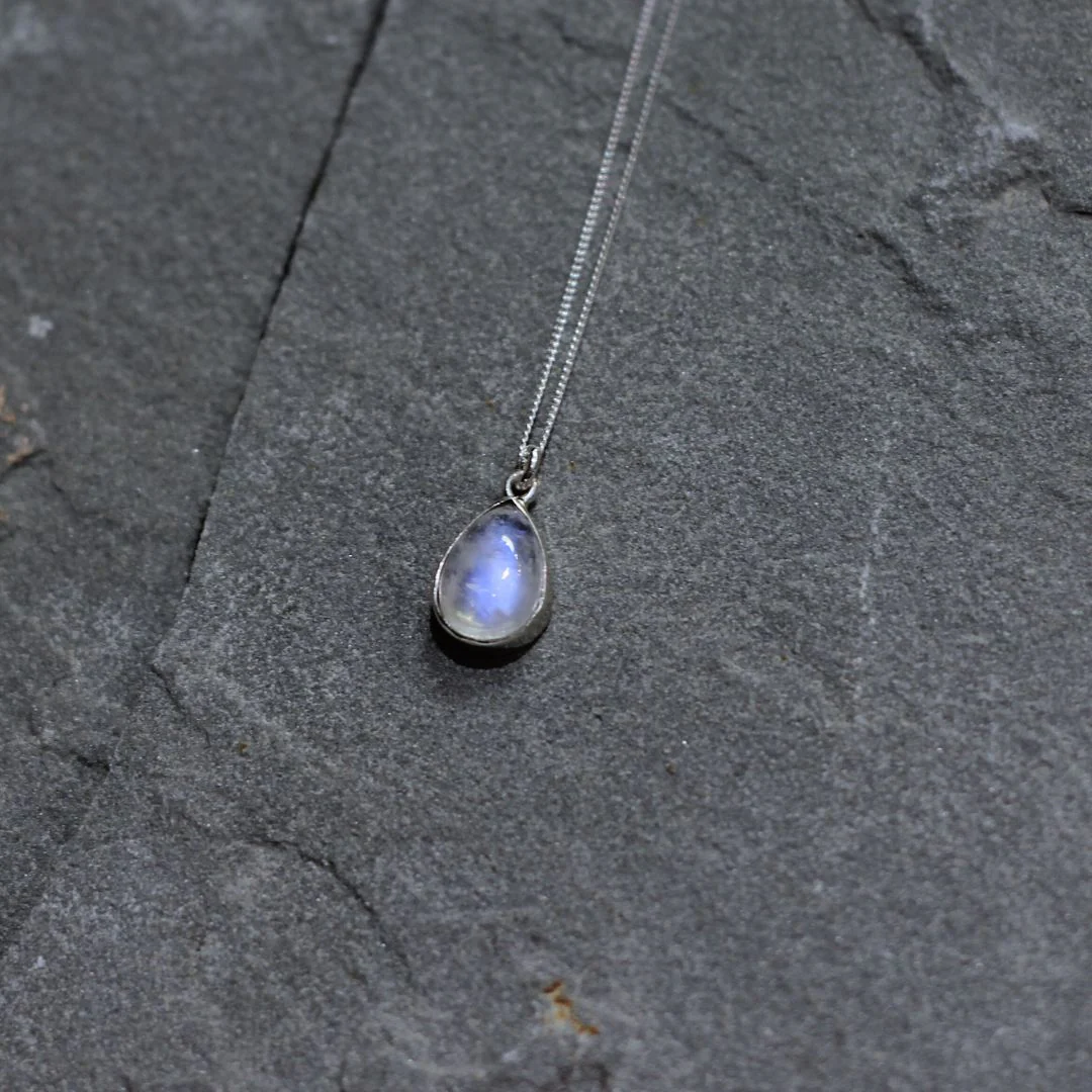 Pear Shaped Moonstone Necklace - Image 3