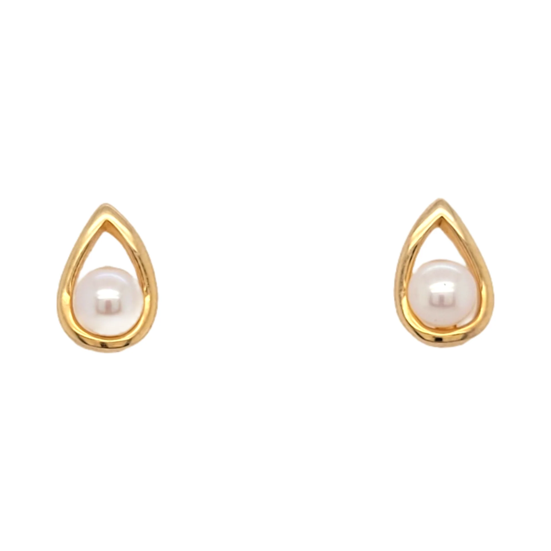 Pearl Teardrop Studs - Image 2