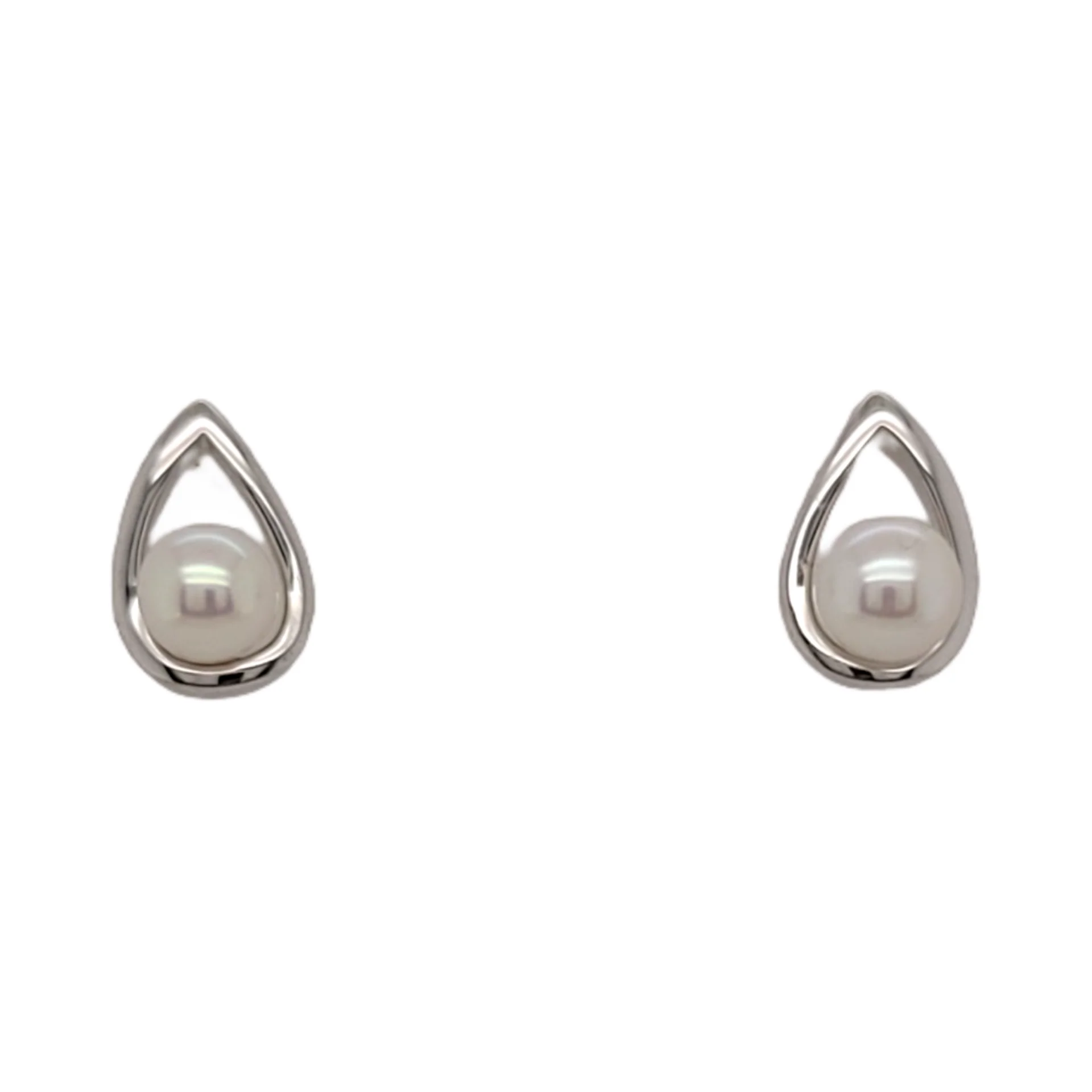 Pearl Teardrop Studs - Image 3