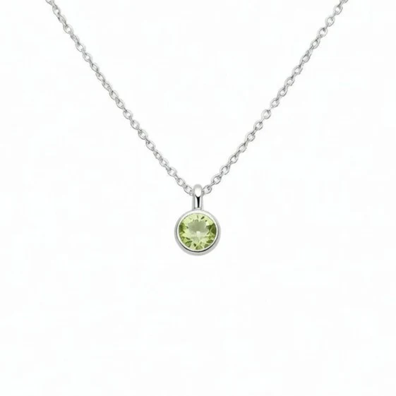 Peridot August Birthstone Necklace - Image 2