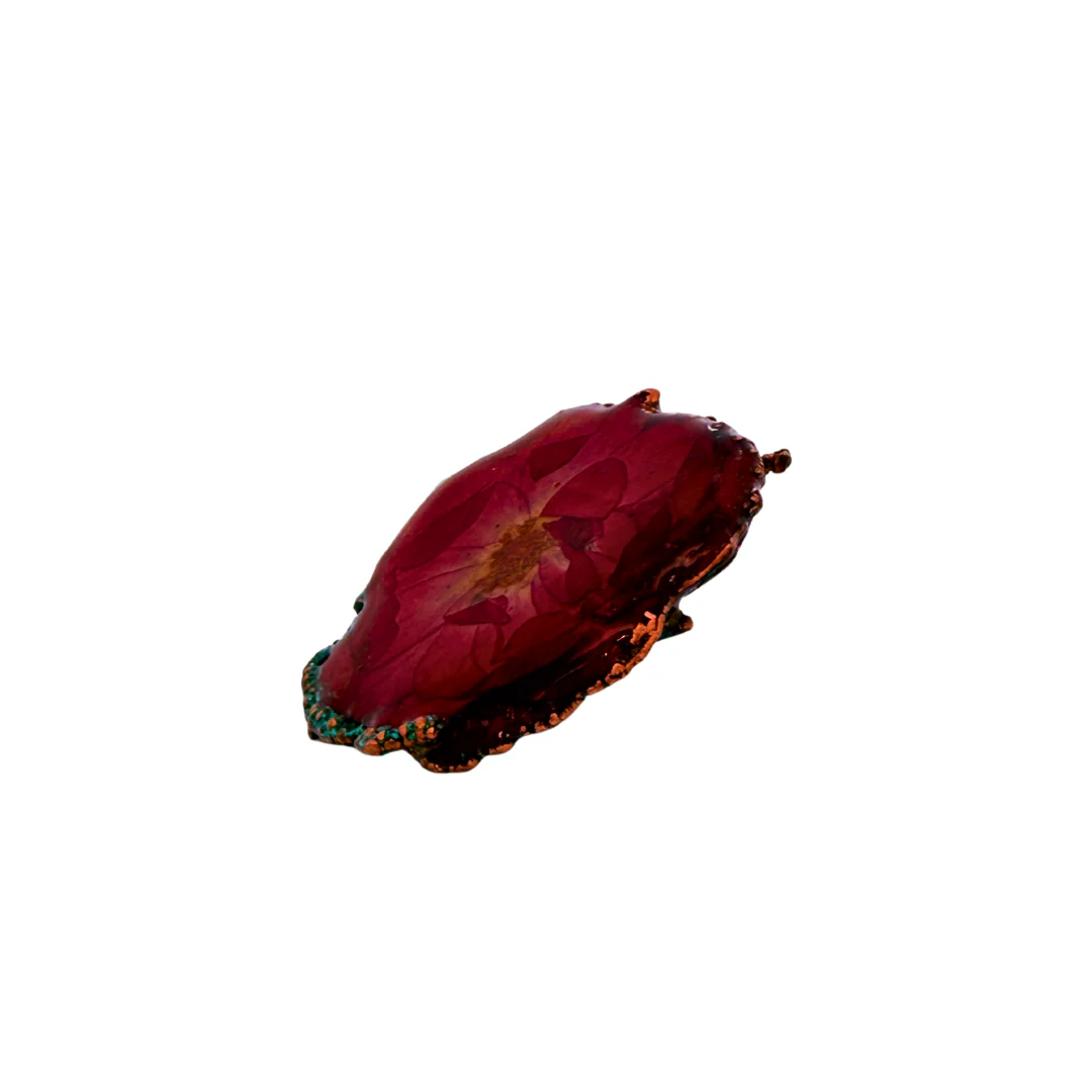 Pink Carnation Flower Pin - Image 3
