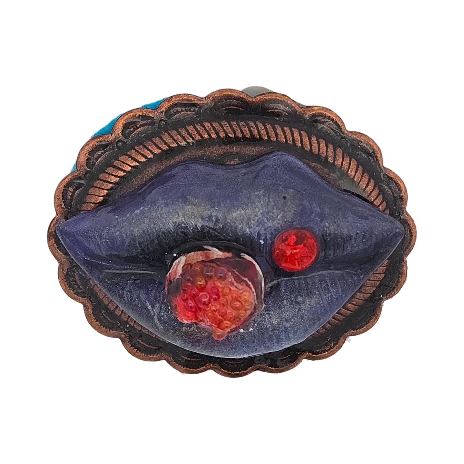 Porcelain Lips Brooches - Image 3