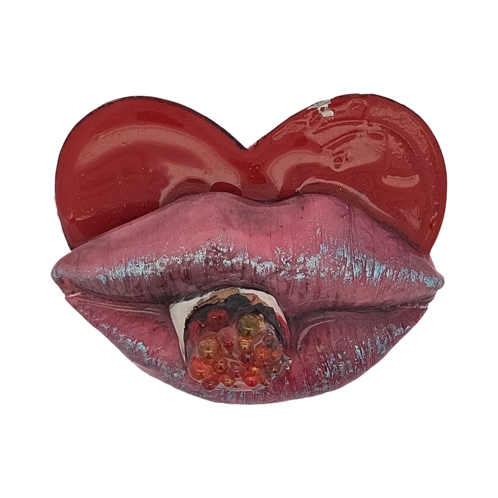 Porcelain Lips Brooches - Image 5
