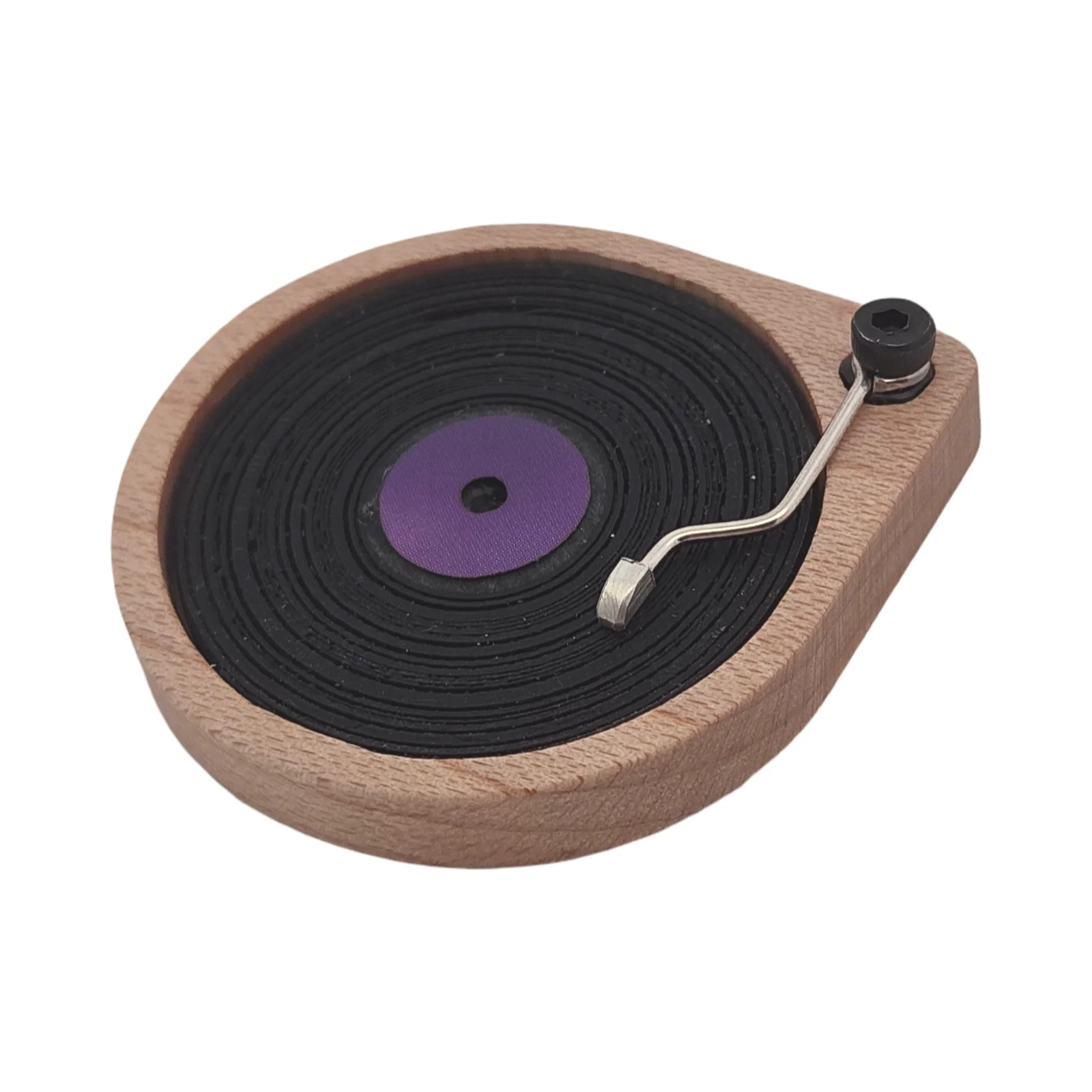 Purple Record Player Brooch - Image 2