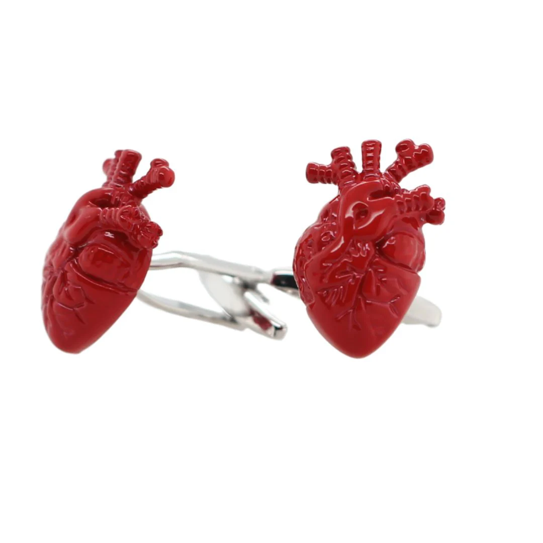 Red Heart Cufflinks - Image 2