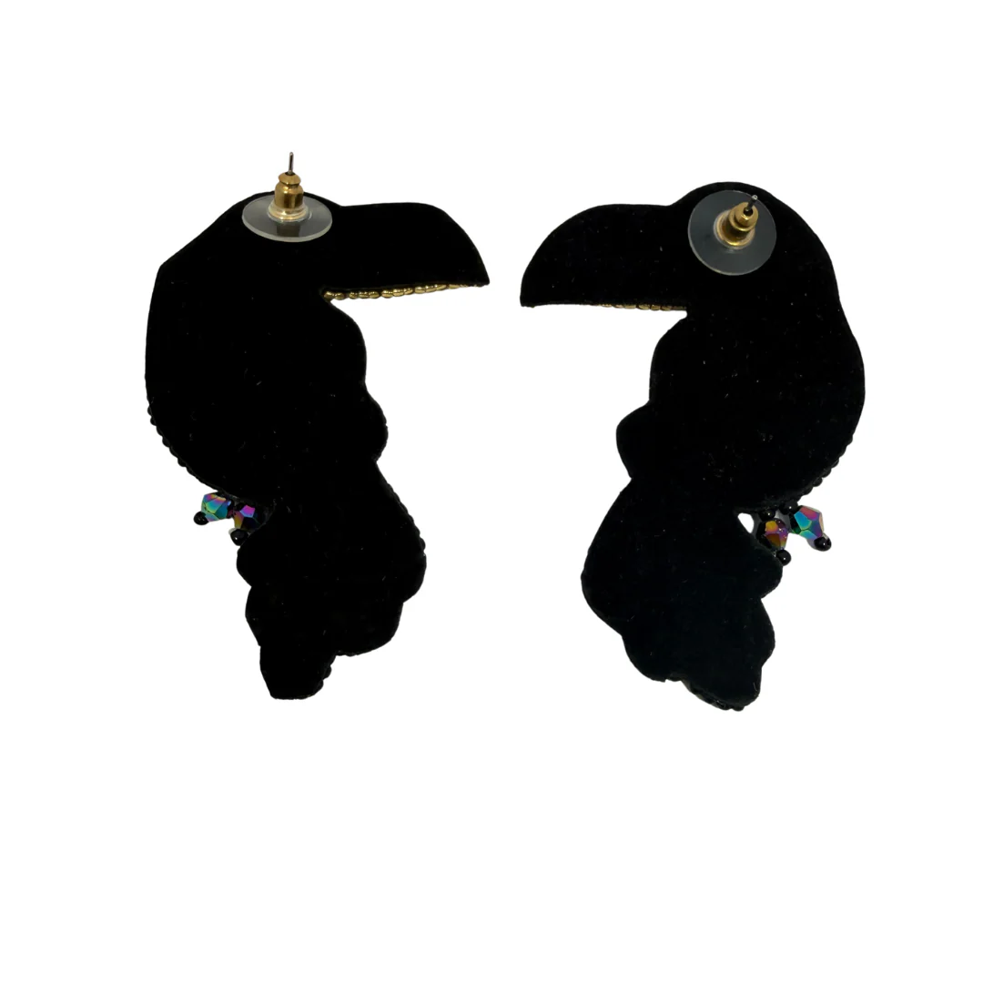 Rhinestone Toucan Earrings - Image 2