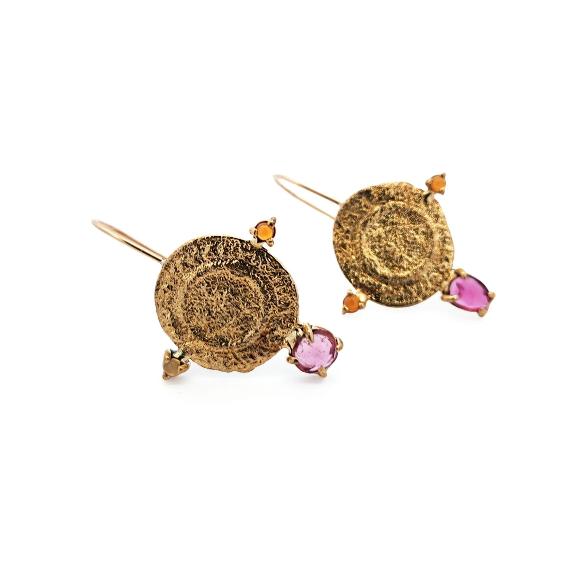 Roman Coin Drop Earrings - Image 2
