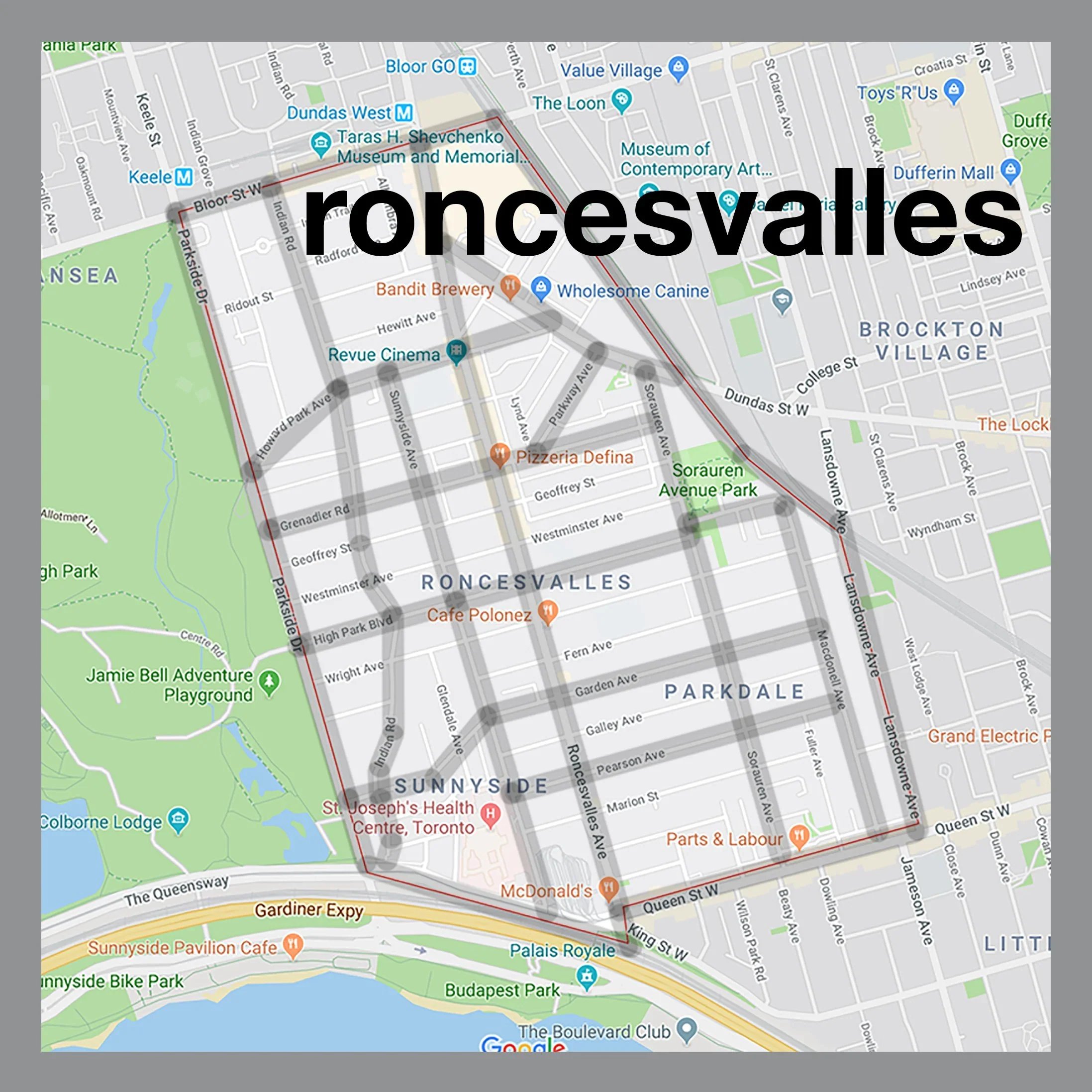 Roncesvalles Map Pendant - Image 2