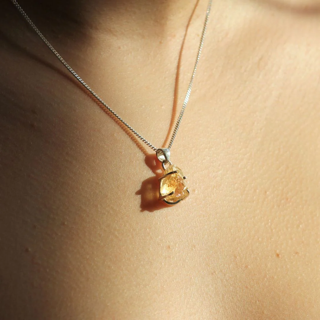 Rough Citrine Necklace - Image 3