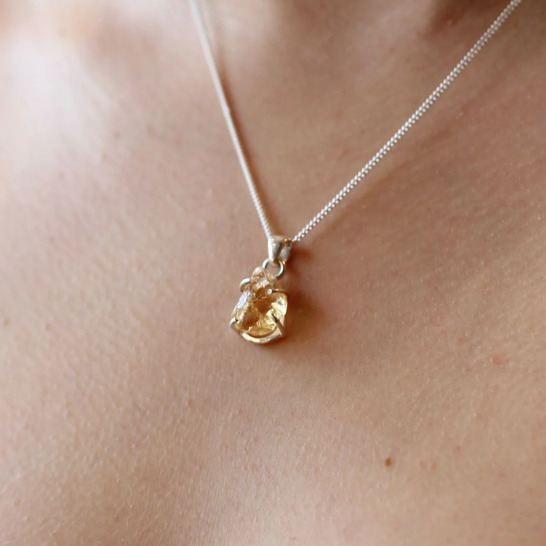 Rough Citrine Necklace - Image 4