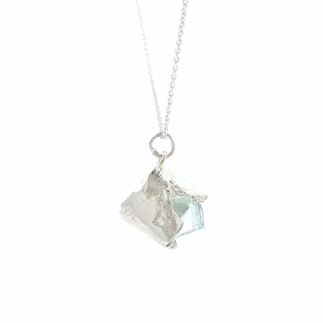 Sterling Silver Bus Stop Glass Pendant - Image 3