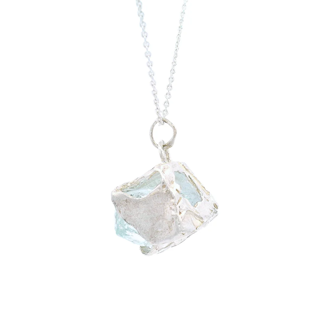 Sterling Silver Bus Stop Glass Pendant - Image 4