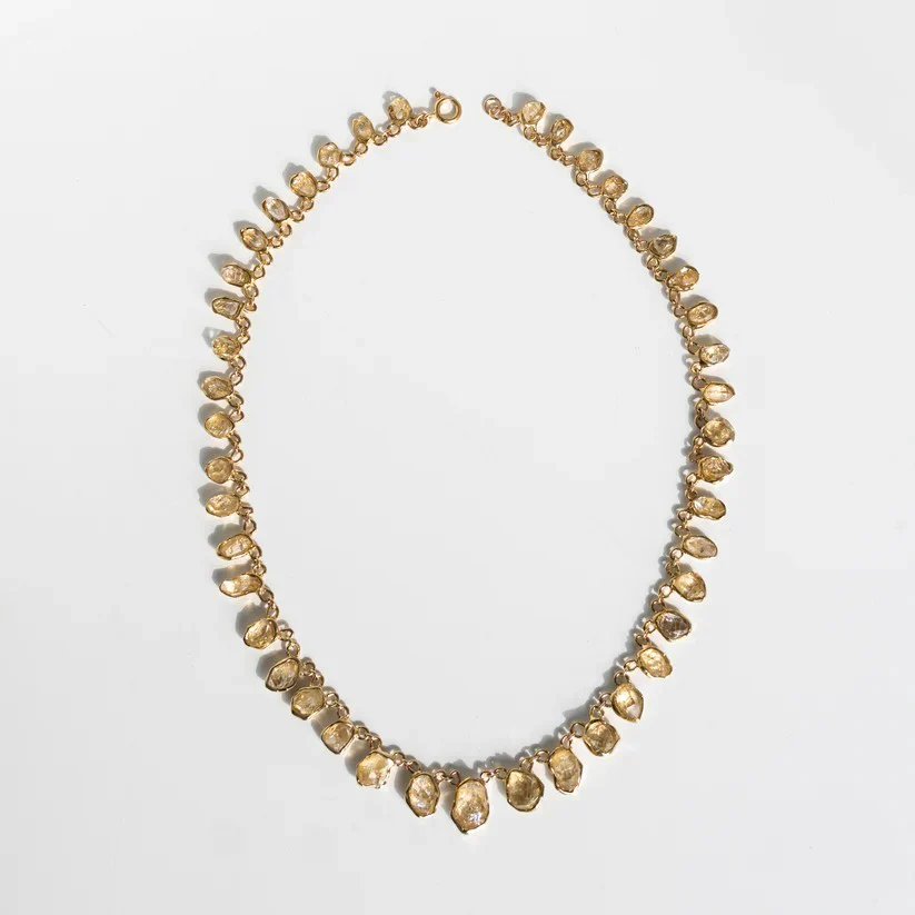 Rough Herkimer Diamond Collar Necklace - Image 2
