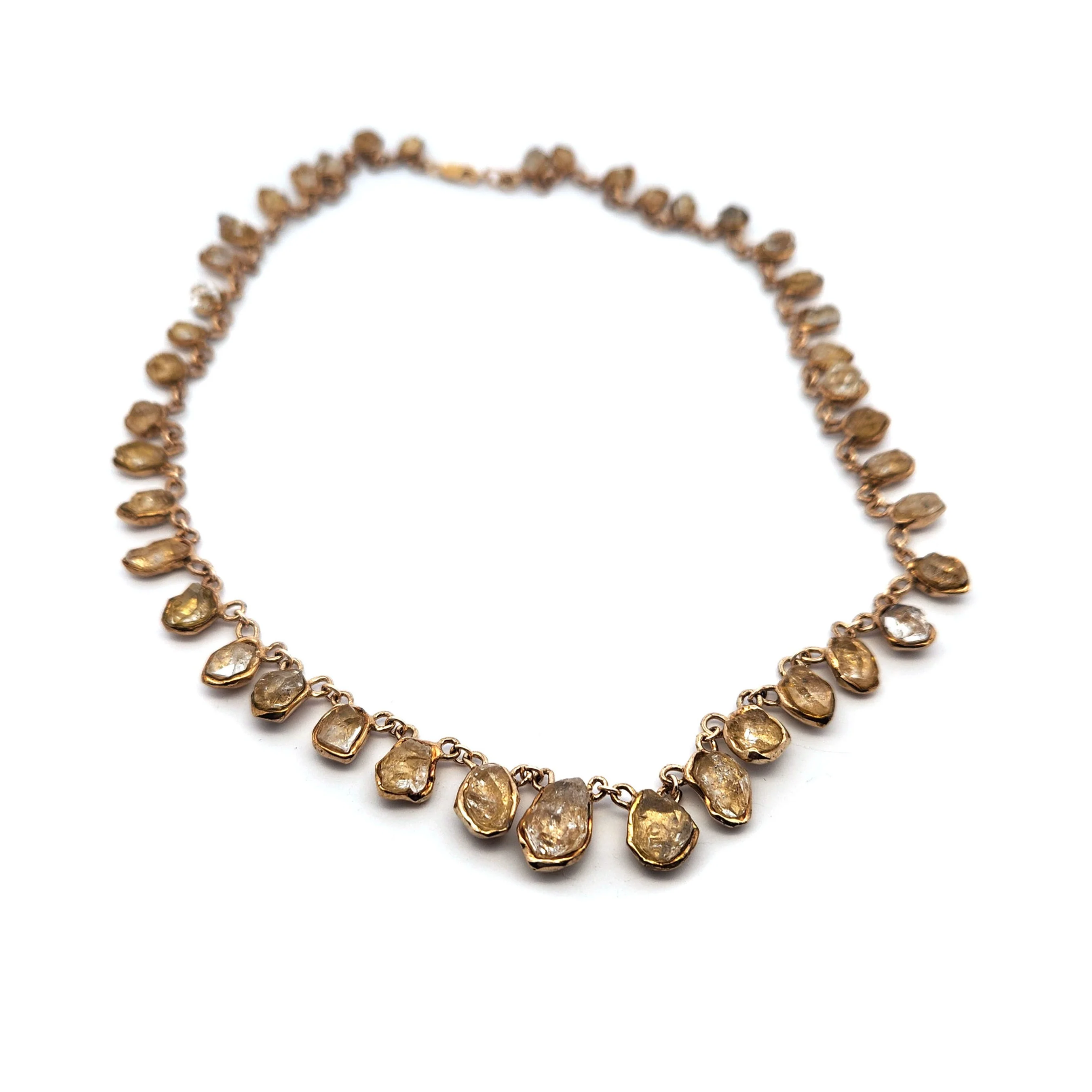 Rough Herkimer Diamond Collar Necklace - Image 3